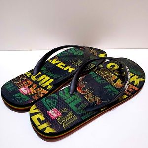 Quicksilver flip flops